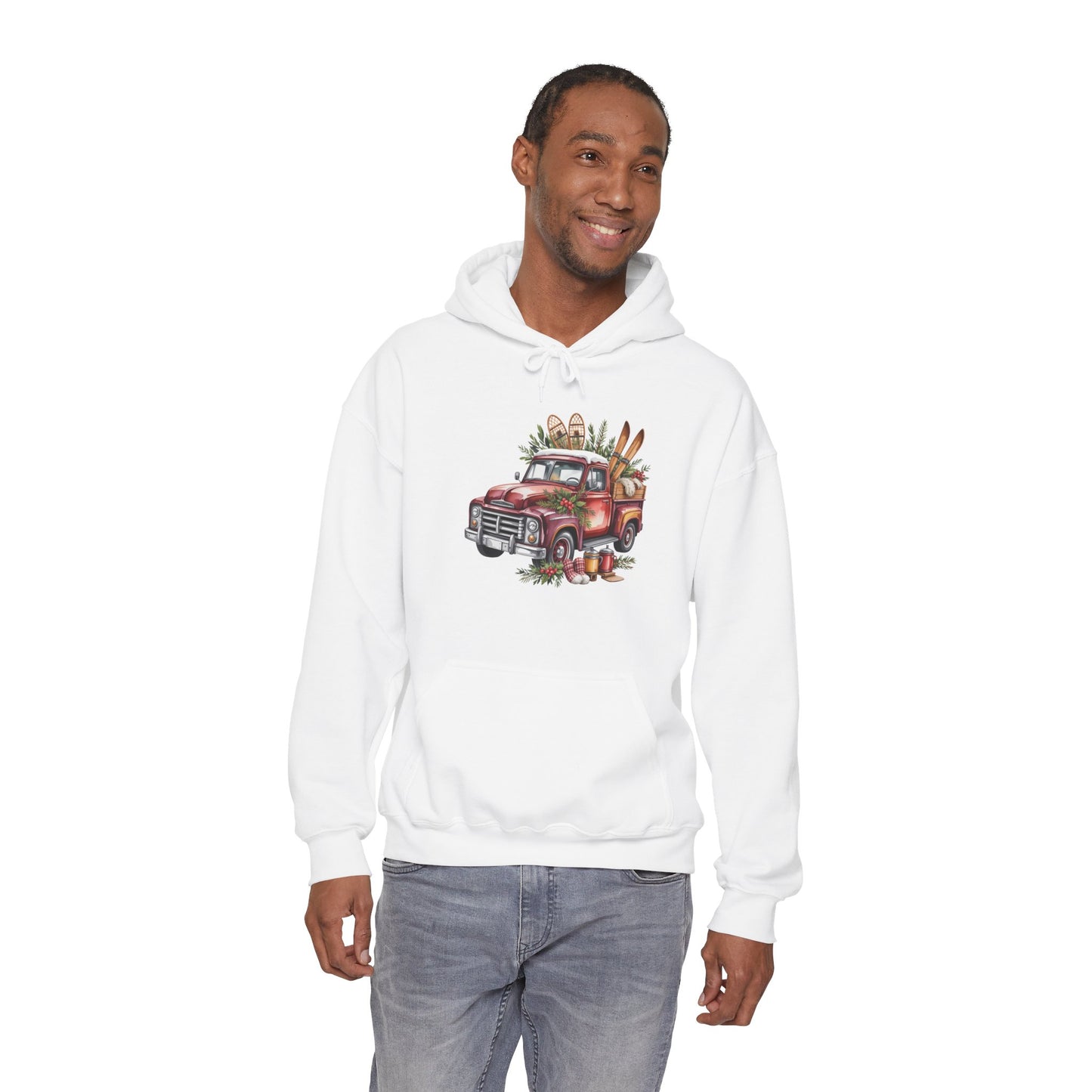 Retro Holiday Truck Hoodie