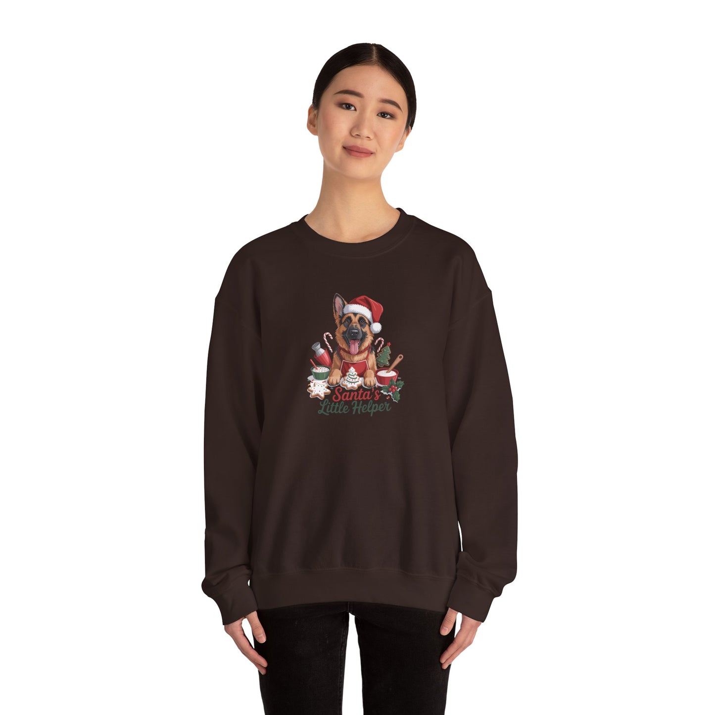 German Shepherd Holiday Women's Crewneck