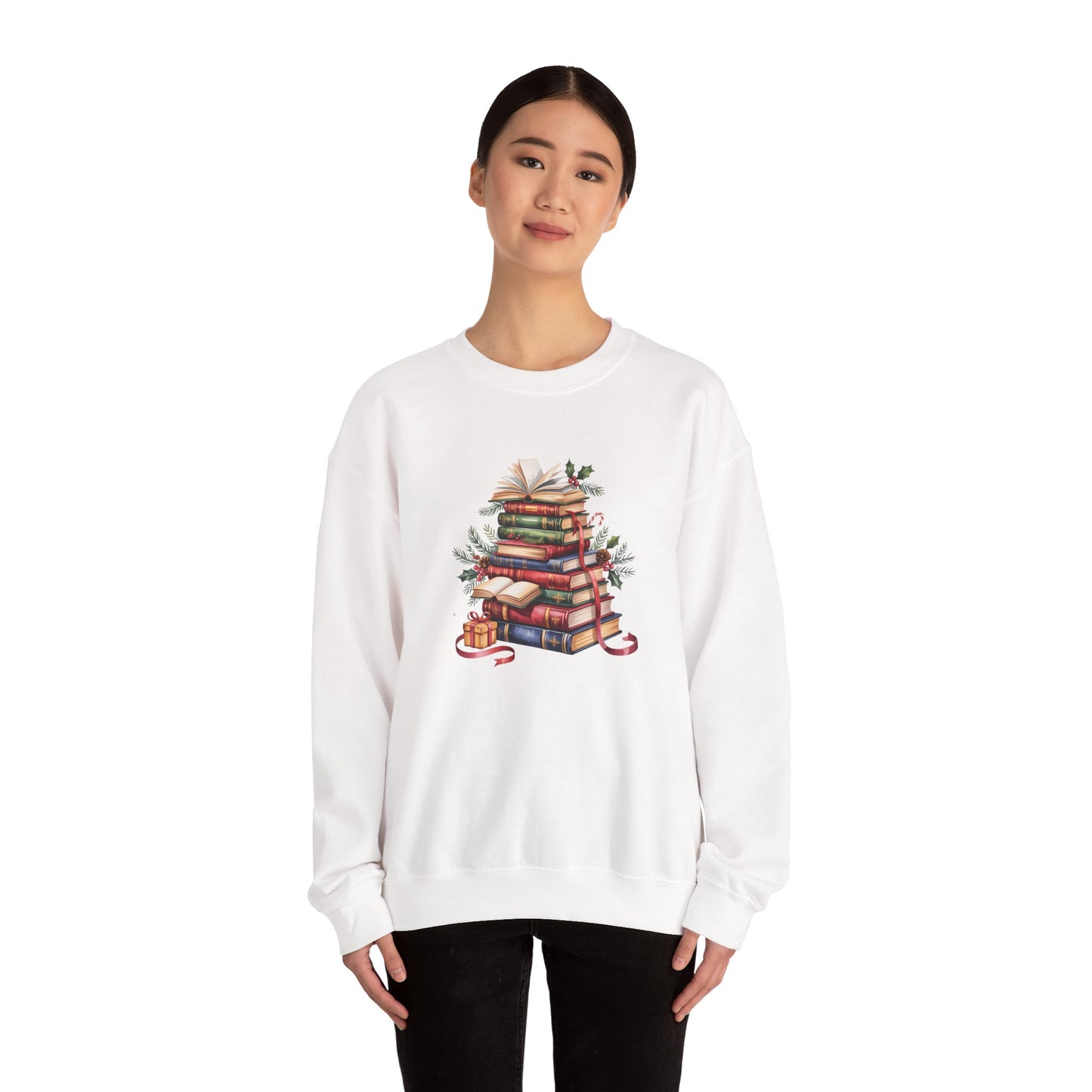 Booklover Holiday Women's Crewneck