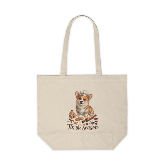 Corgi Holiday Canvas Bag