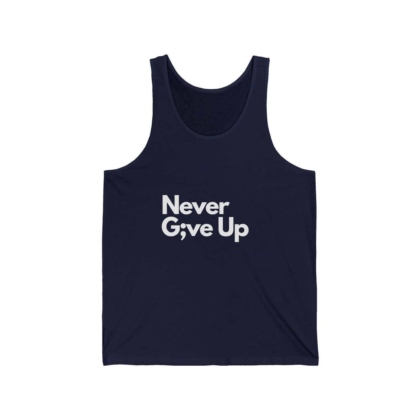 Never G;ve Up Men's Tank