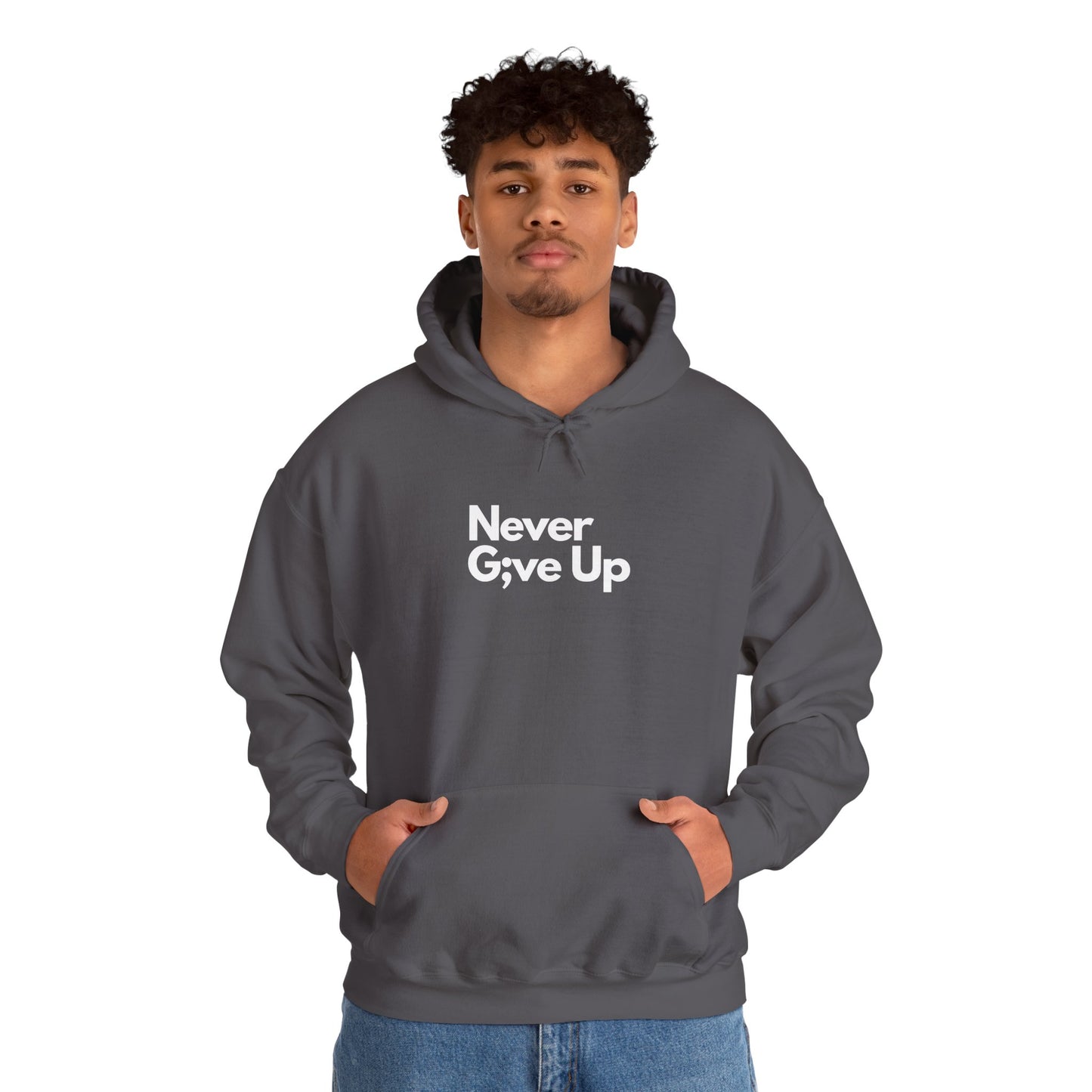 Never G;ve Up Men's Hoodie