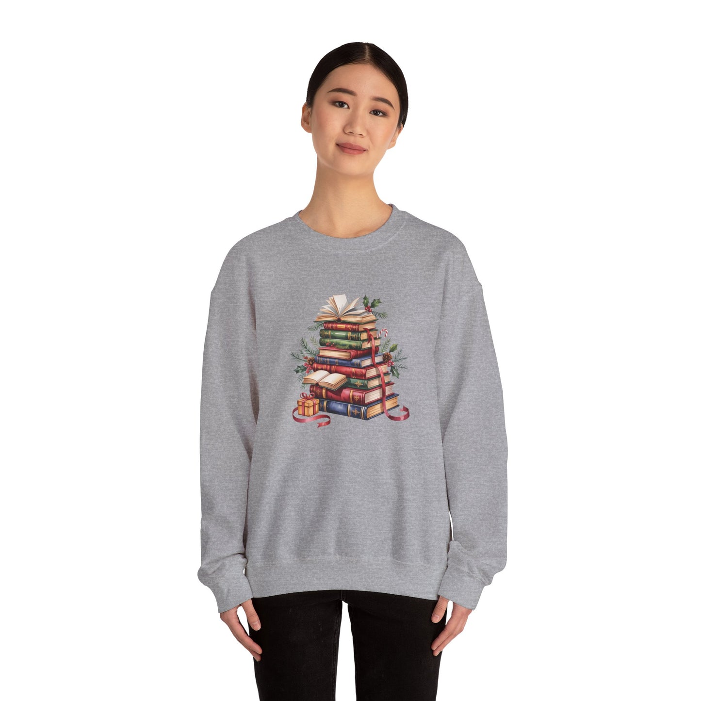 Booklover Holiday Women's Crewneck