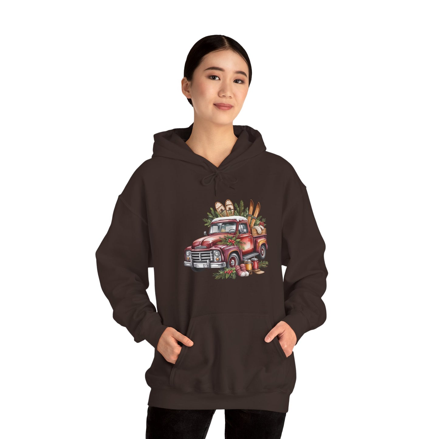 Retro Holiday Truck Hoodie