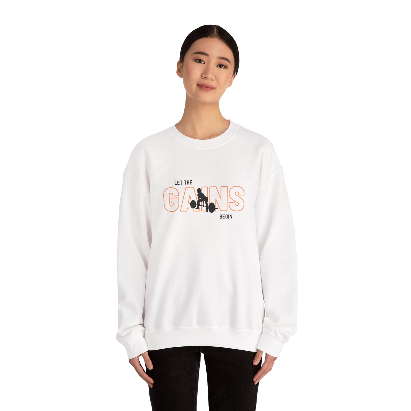 'Let The Gains Begin' Women's Crewneck