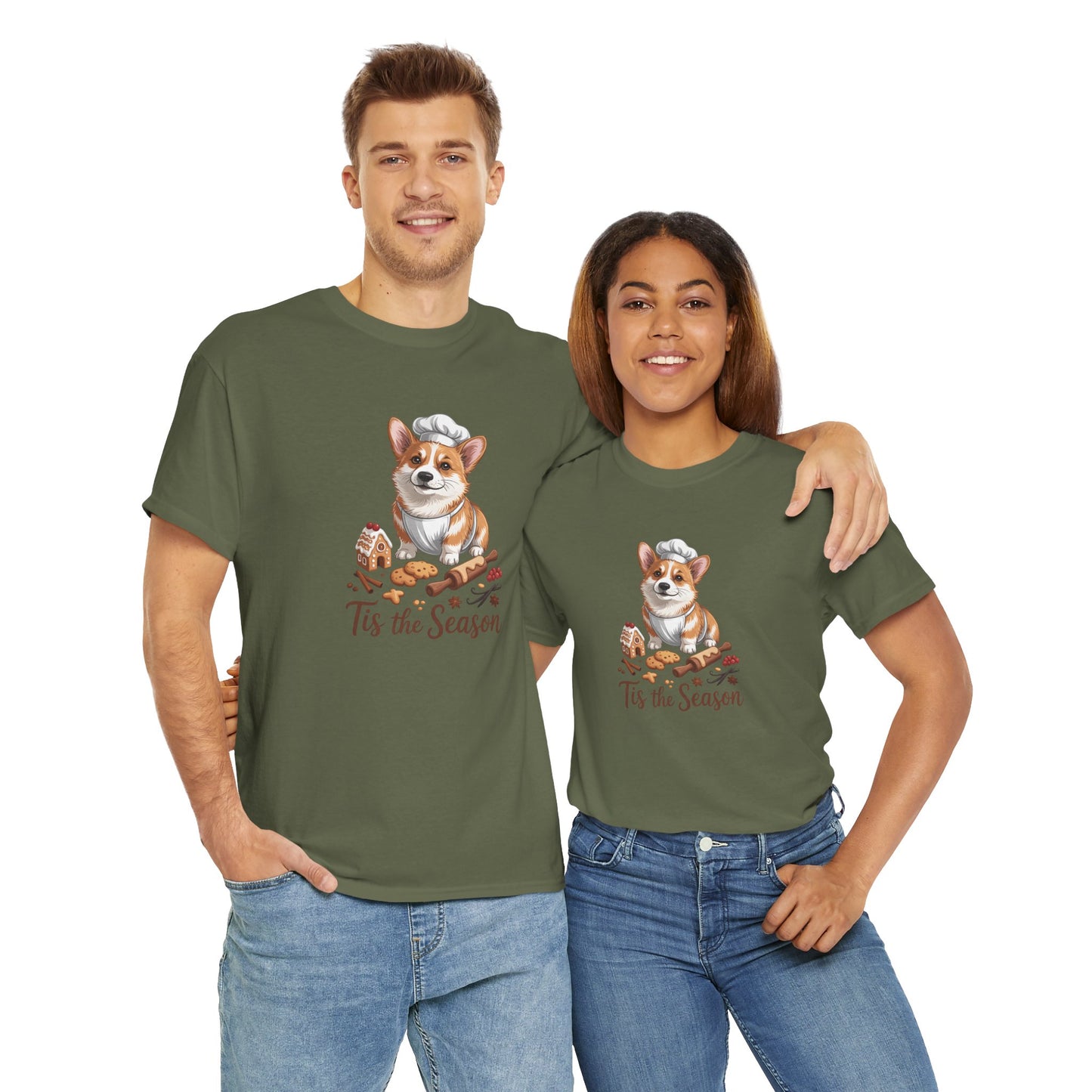 Corgi Holiday Men's T-Shirt