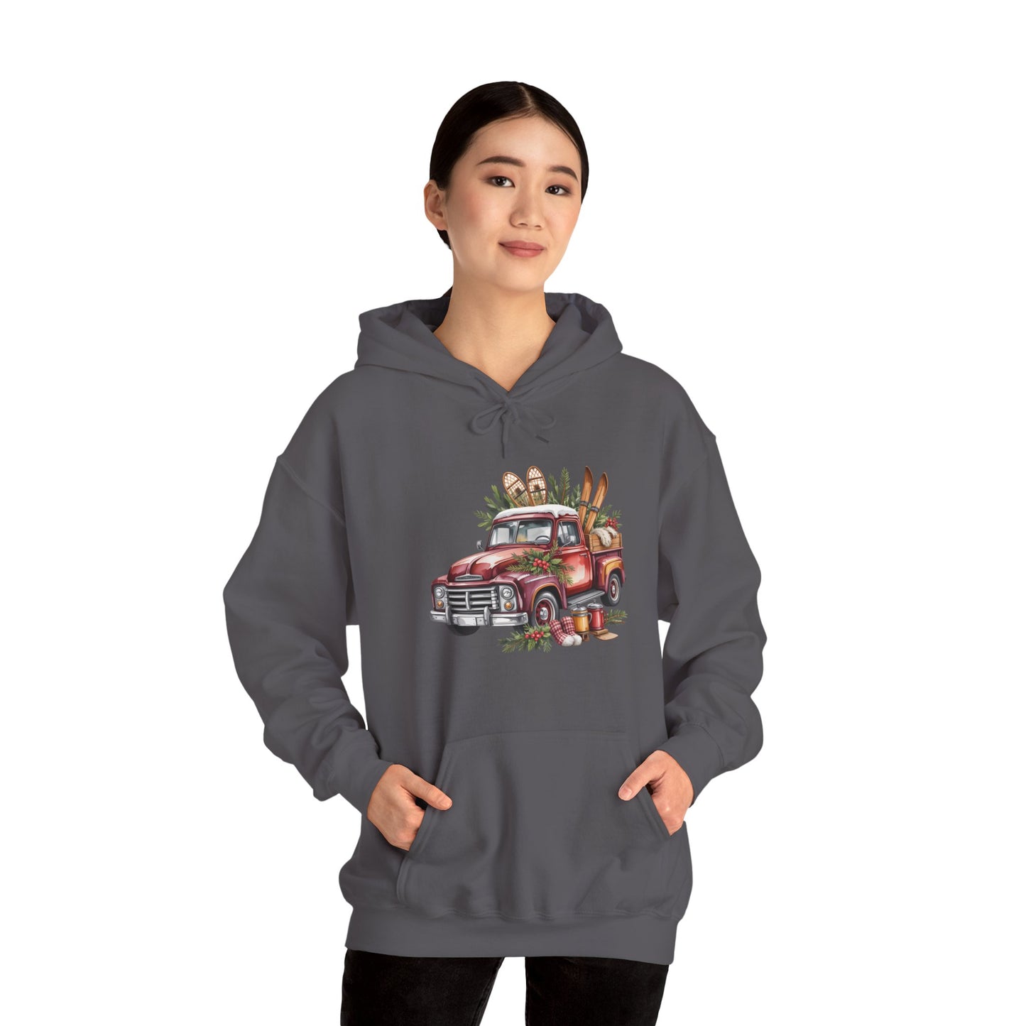 Retro Holiday Truck Hoodie