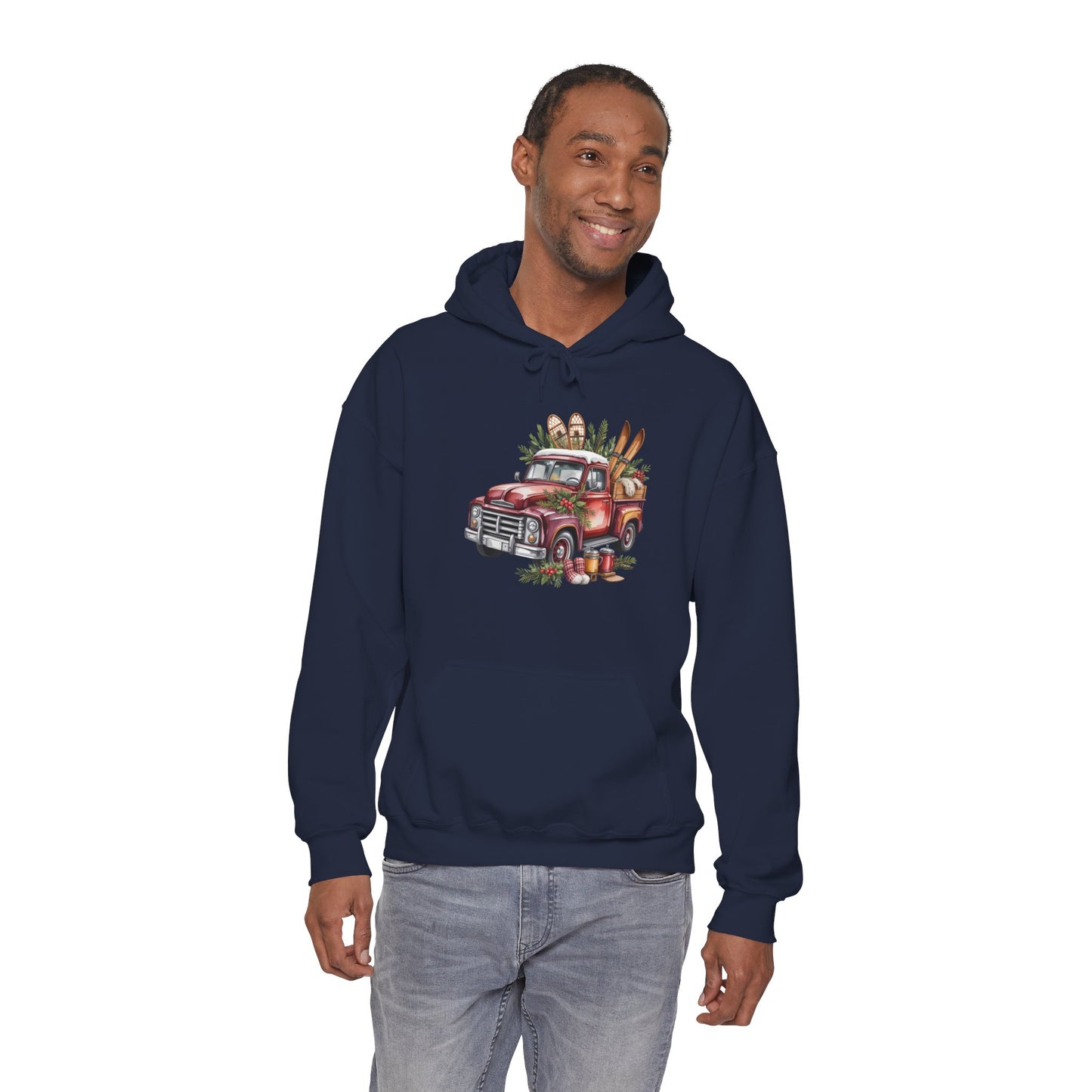 Retro Holiday Truck Hoodie