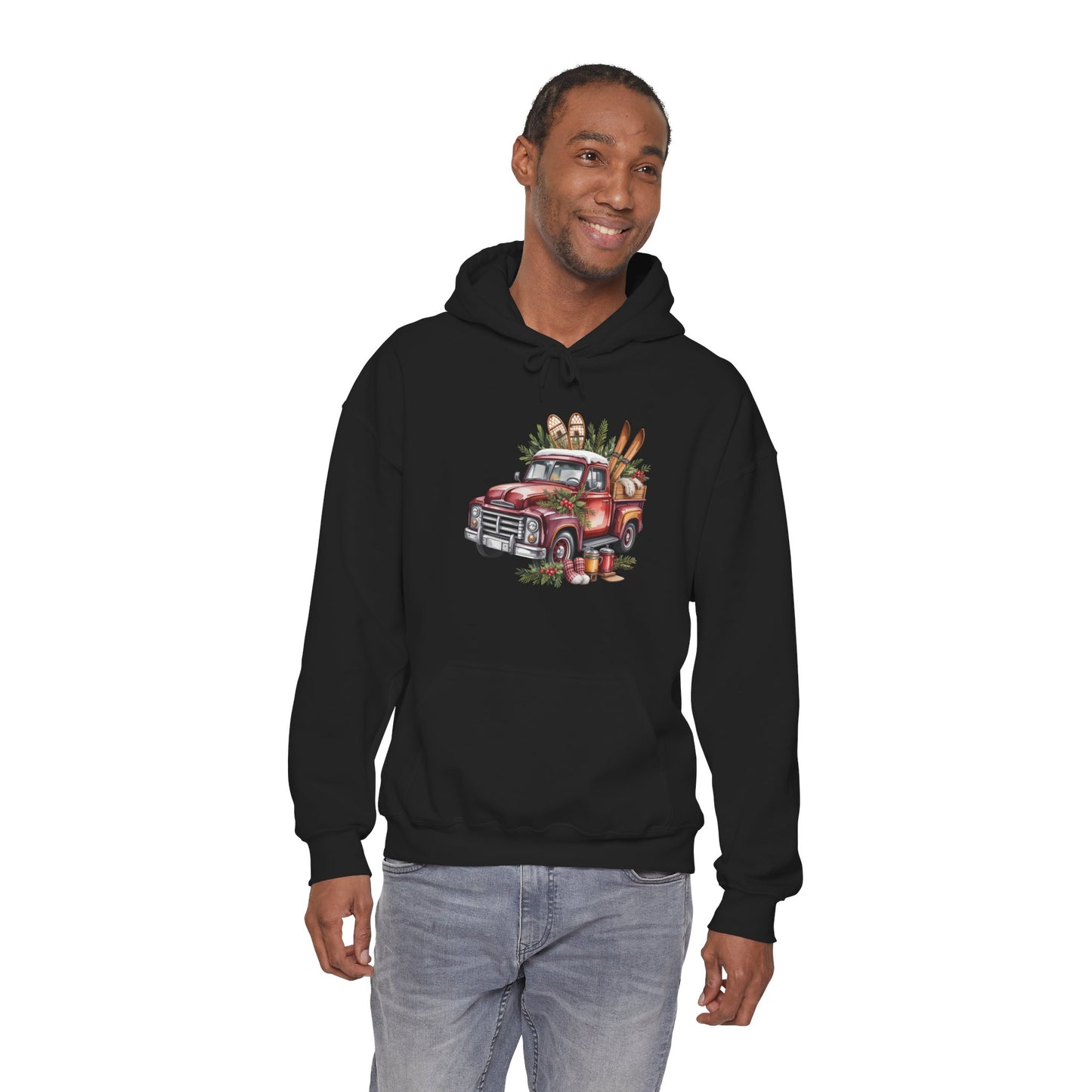 Retro Holiday Truck Hoodie