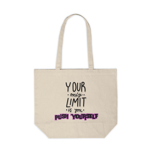 Push Yourself Canvas Bag