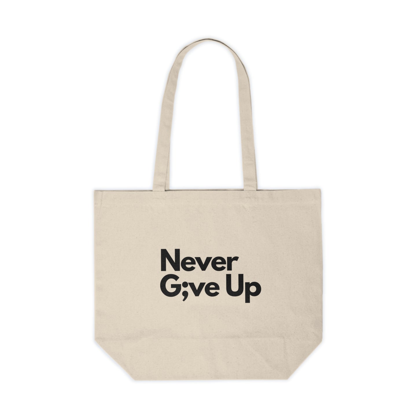 Never Give Up Canvas Bag