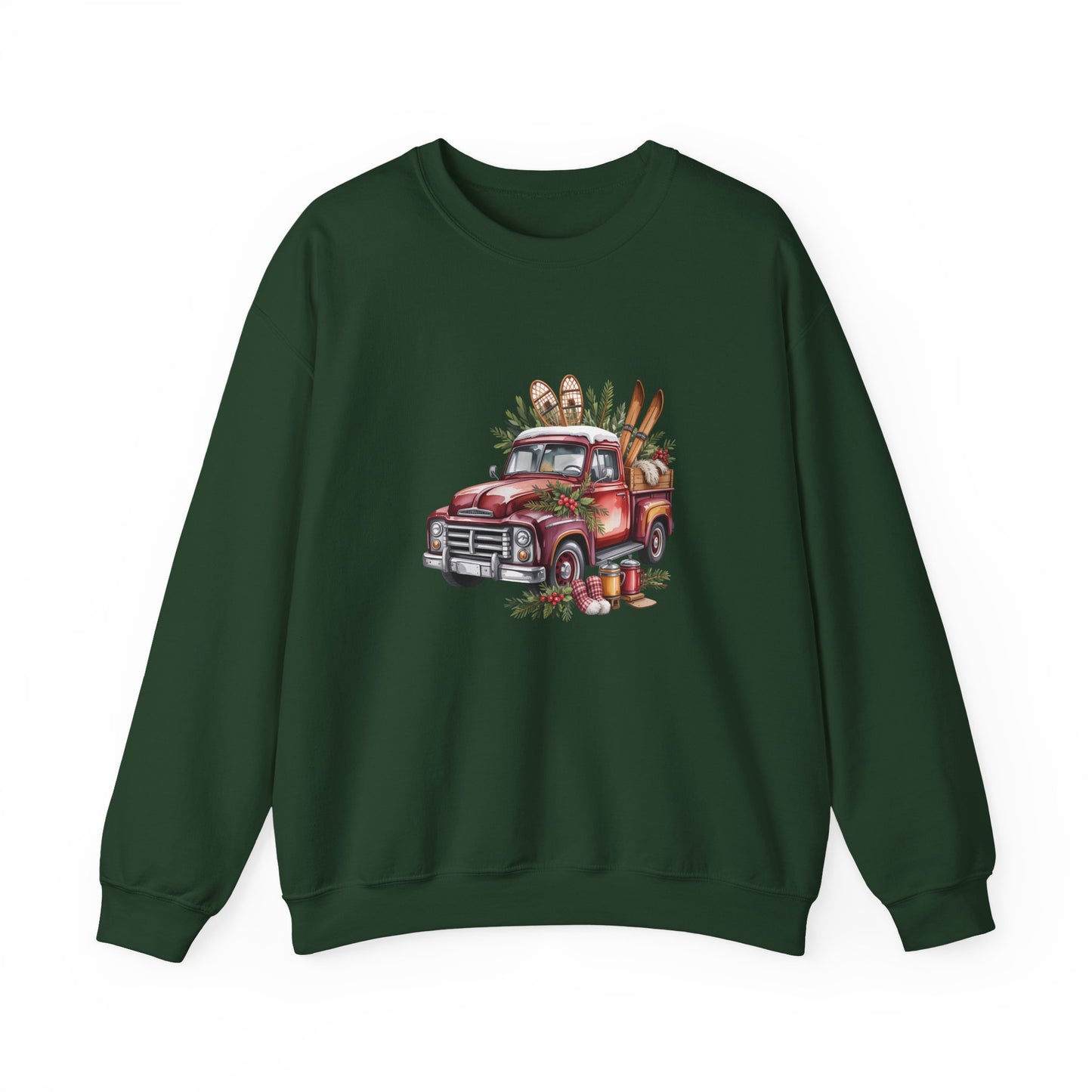 Retro Holiday Truck Women's Crewneck