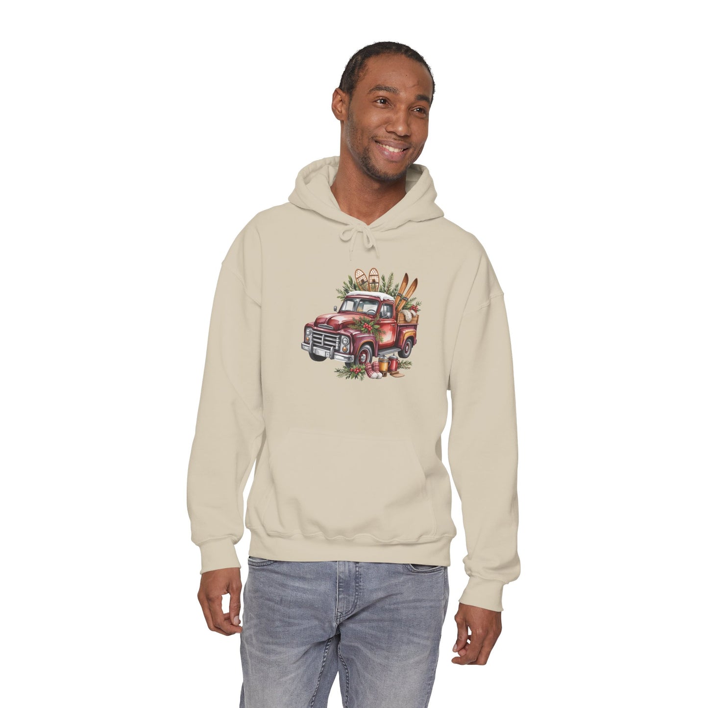 Retro Holiday Truck Hoodie