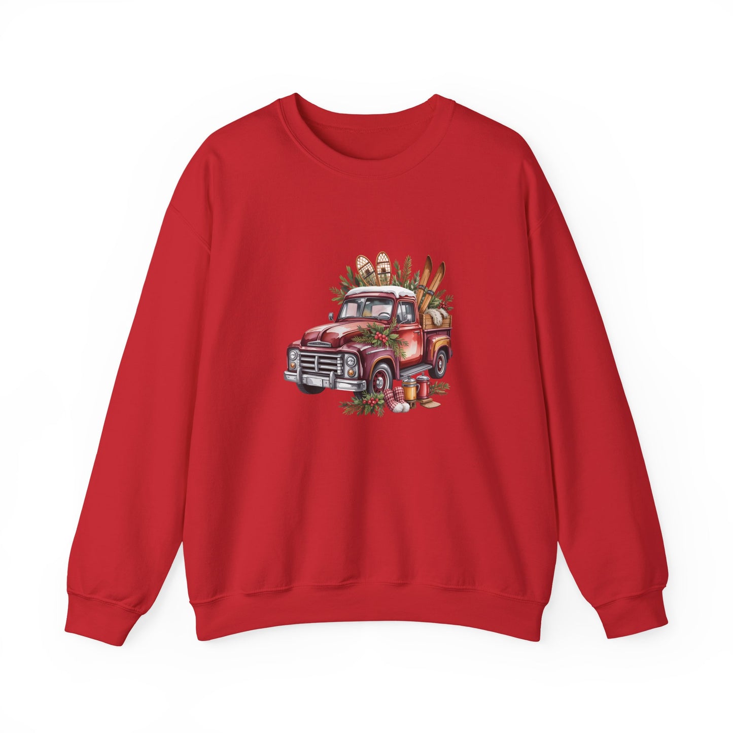 Retro Holiday Truck Women's Crewneck