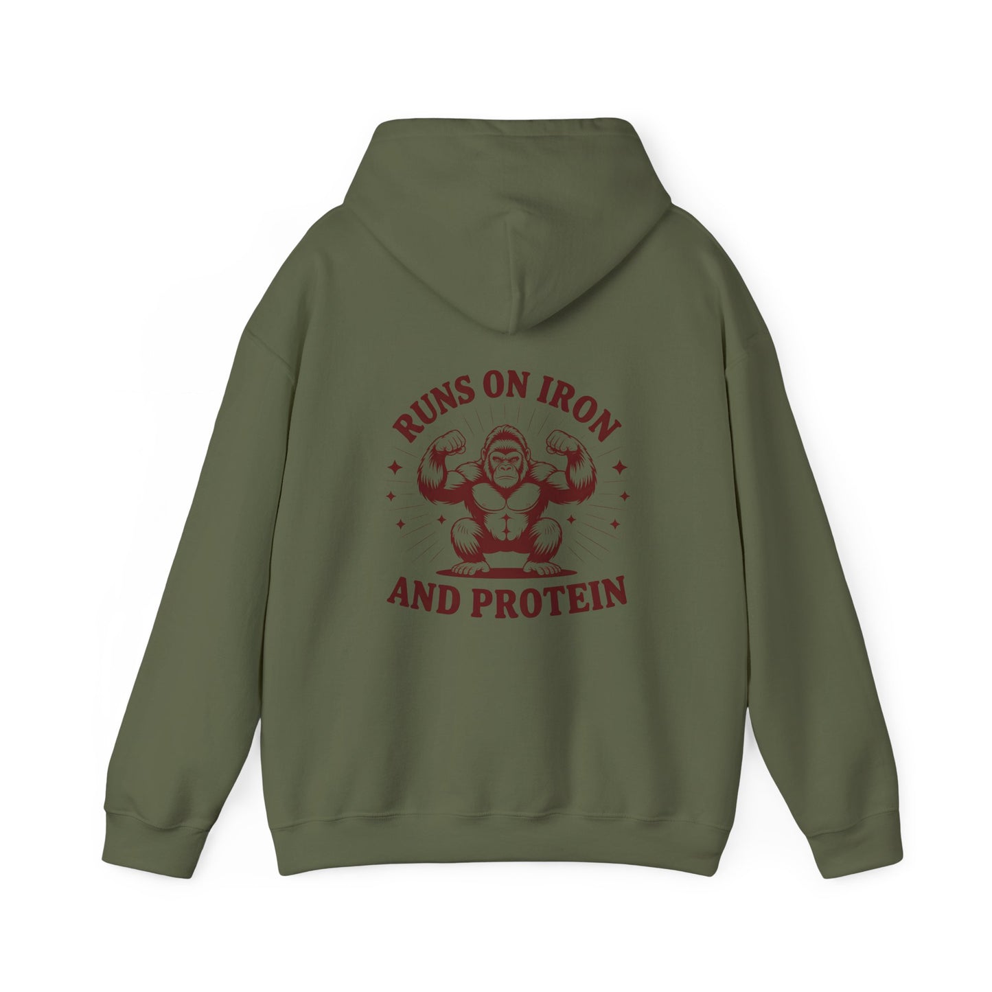 Runs on Iron and Protein Hoodie