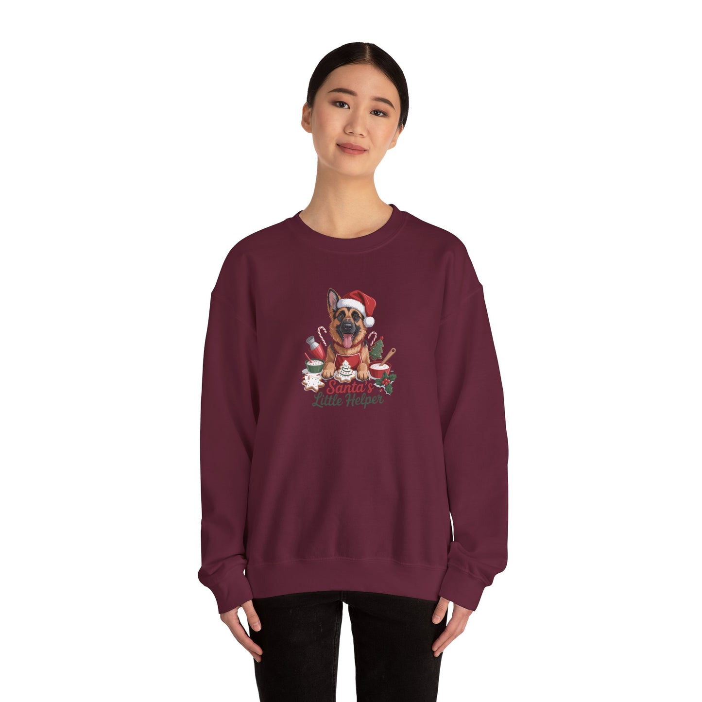 German Shepherd Holiday Women's Crewneck