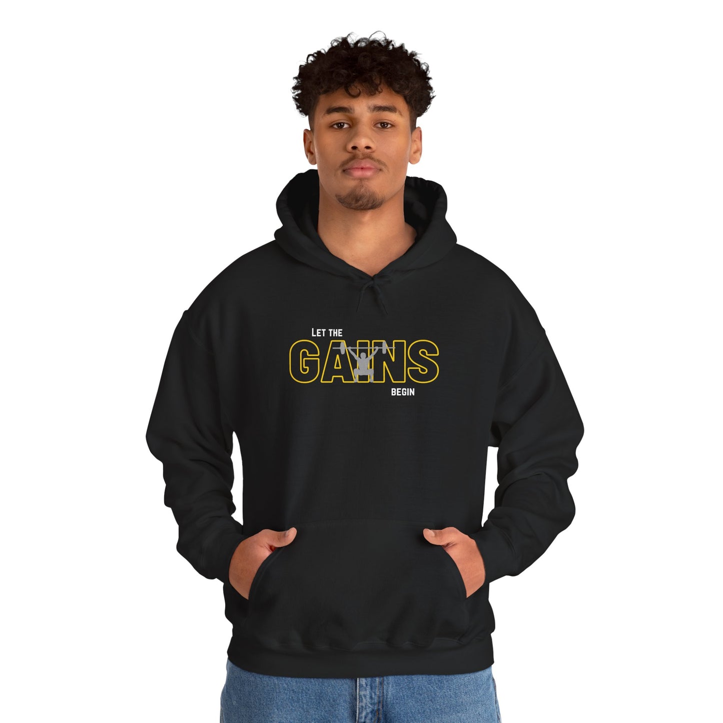 'Let the Gains Begin' Men's Hoodie