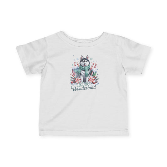 Husky Holiday Infant T-Shirt