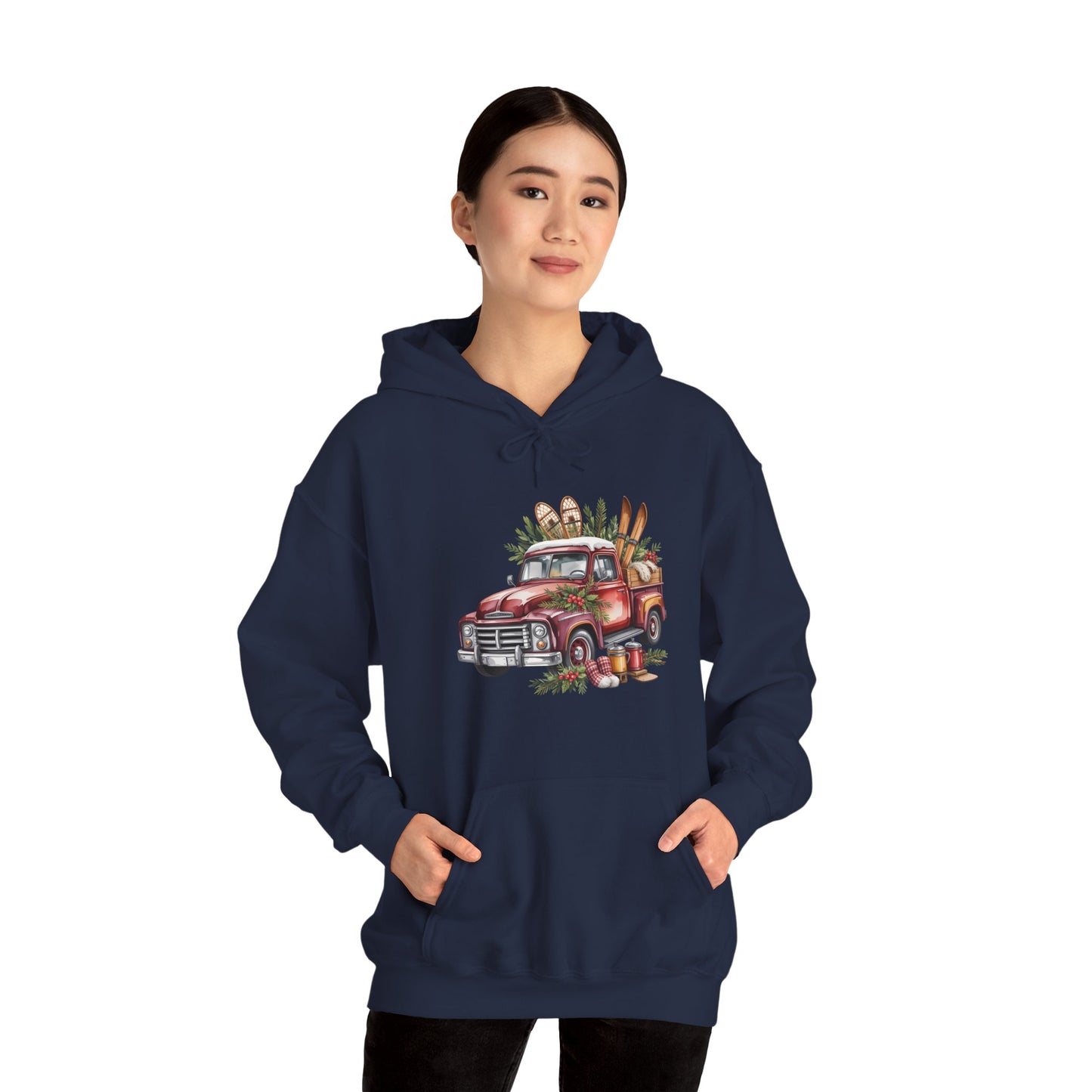 Retro Holiday Truck Hoodie