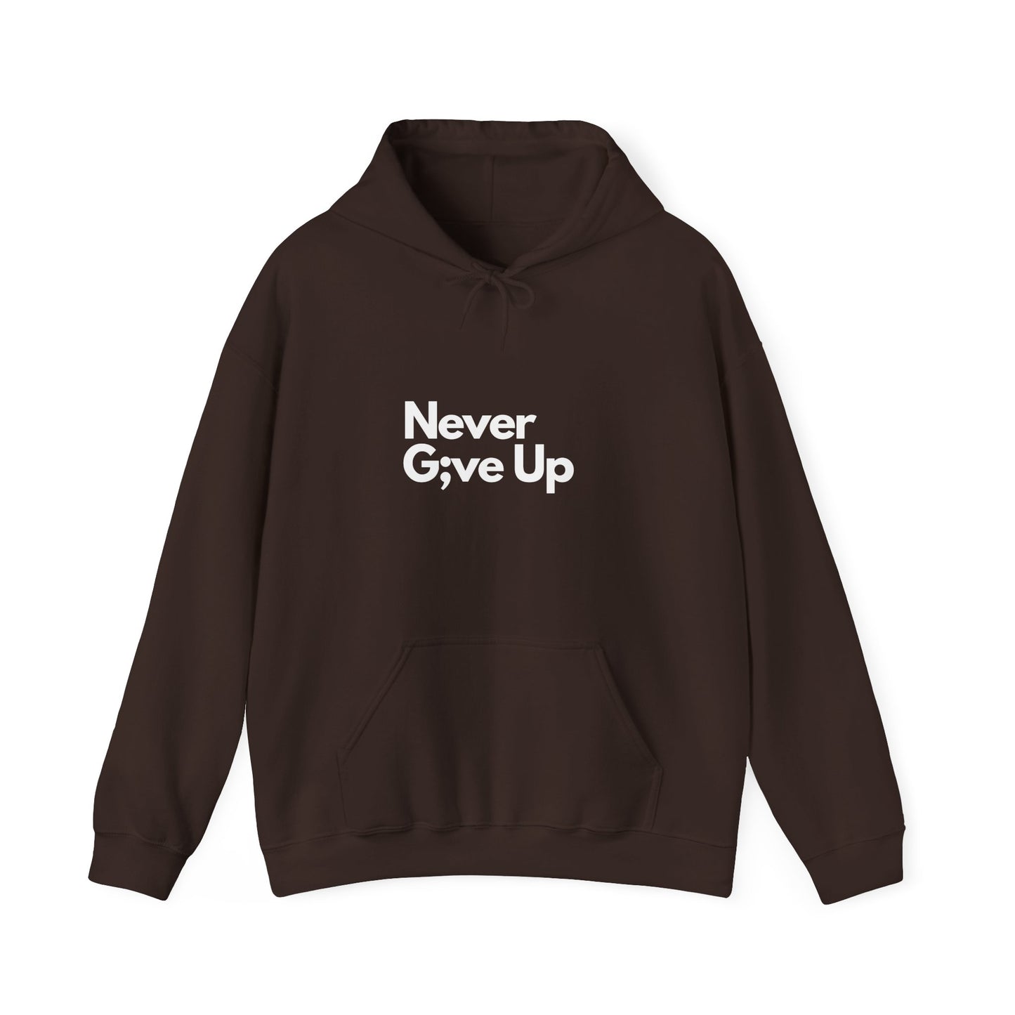 Never G;ve Up Men's Hoodie