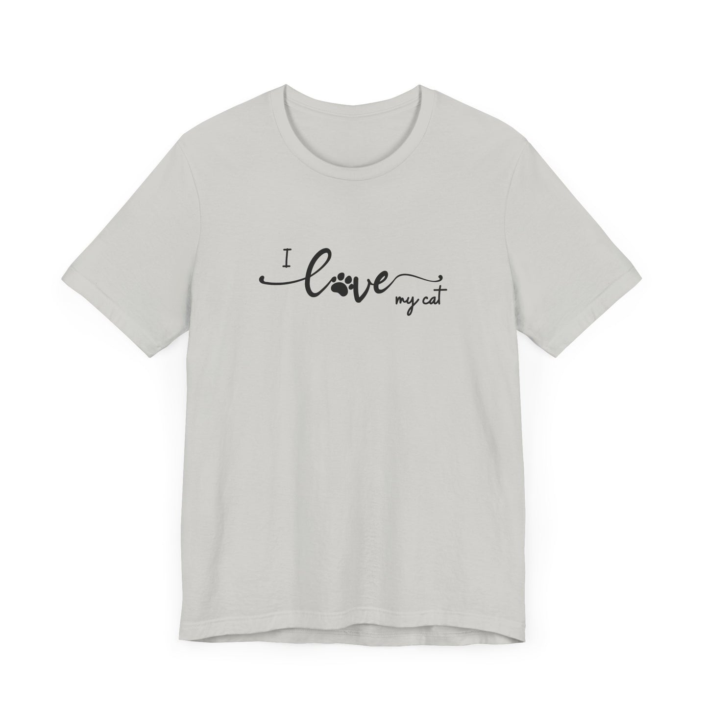 I Love My Cat Men's T-Shirt - Cute Cat Lover Tee for Pet Owners