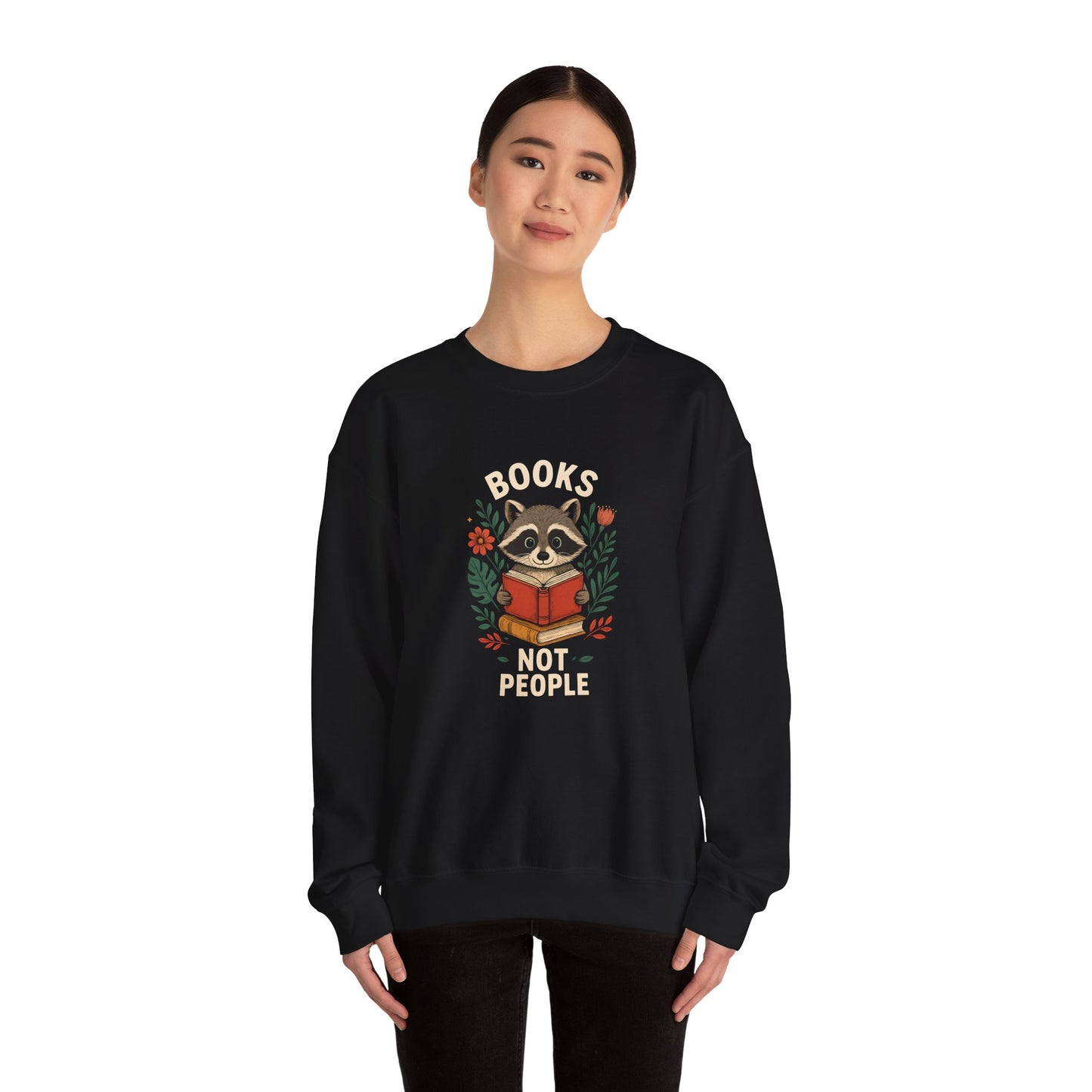 "Books Not People" Women's Crewneck