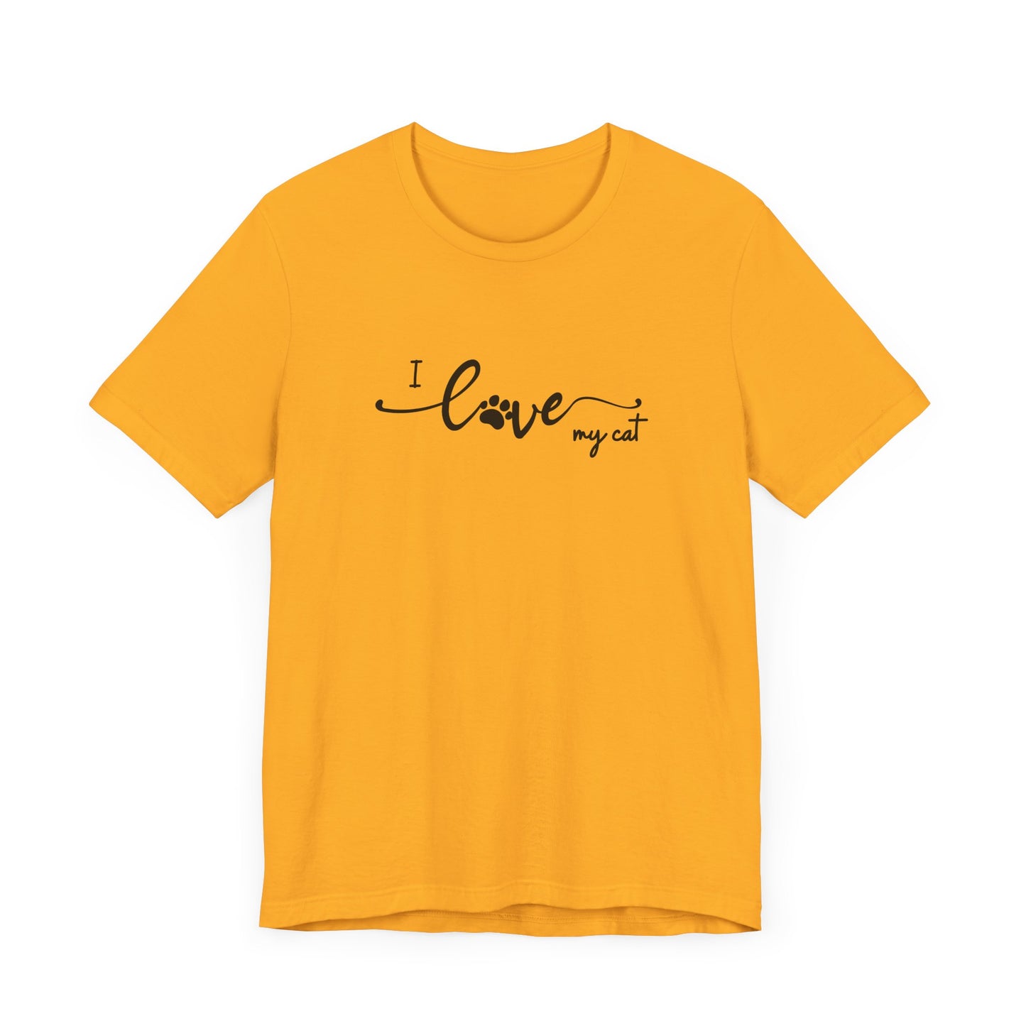 I Love My Cat Men's T-Shirt - Cute Cat Lover Tee for Pet Owners