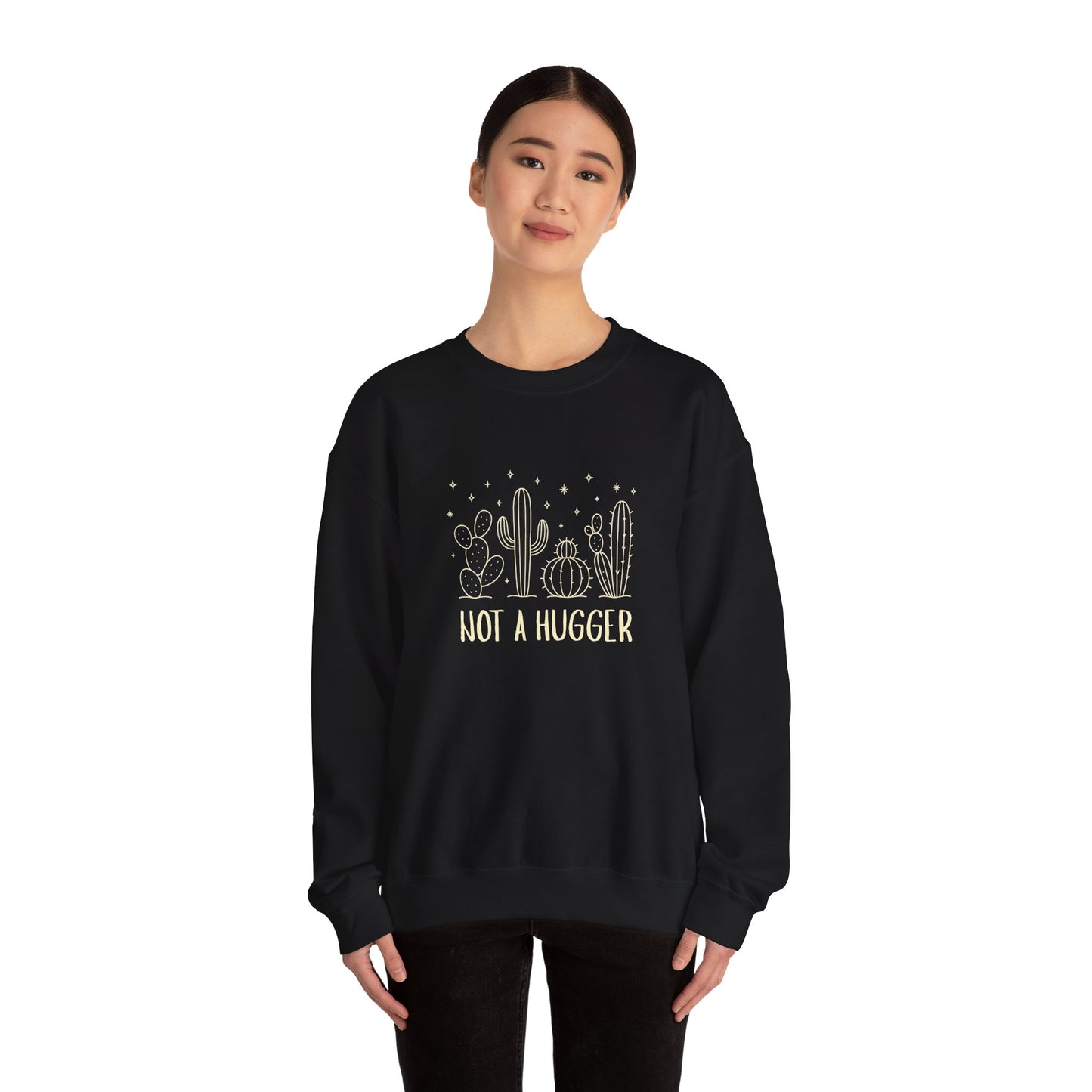 "Not A Hugger" Women's Crewneck