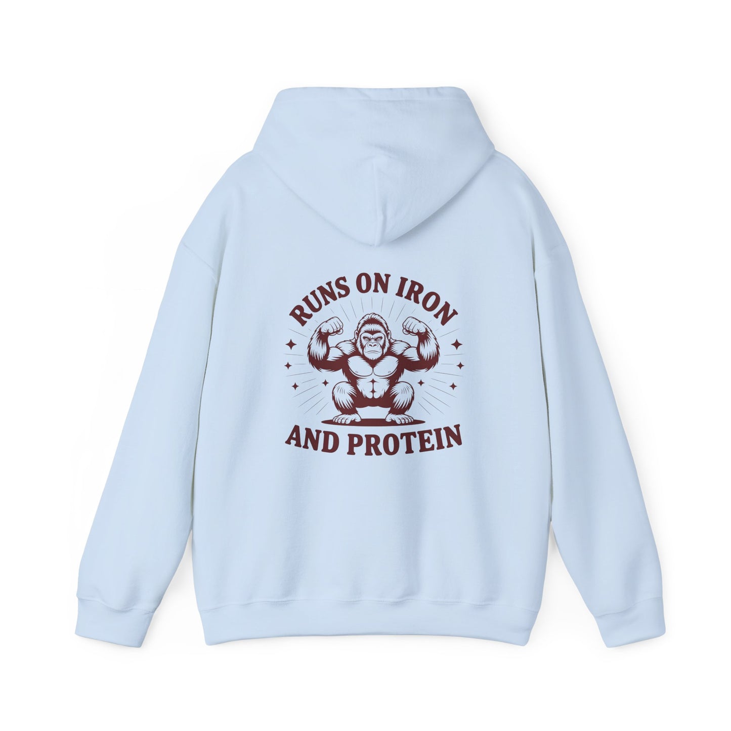 Runs on Iron and Protein Hoodie