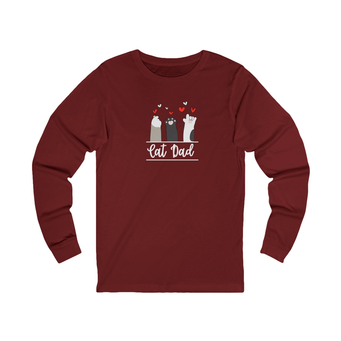 Cat Dad Men's Long Sleeve