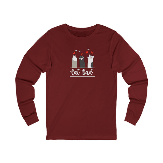 Cat Dad Men's Long Sleeve