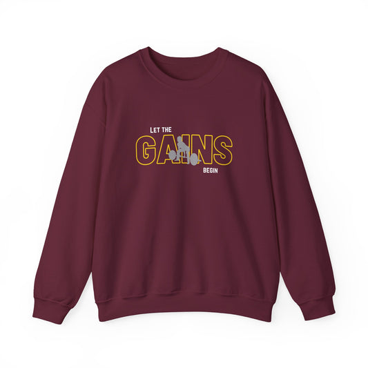 'Let The Gains Begin' Women's Crewneck