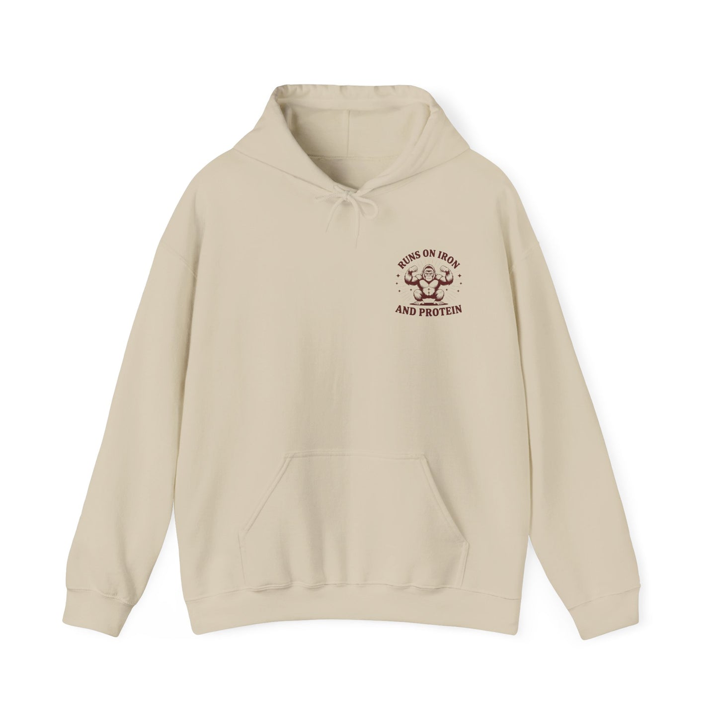 Runs on Iron and Protein Hoodie