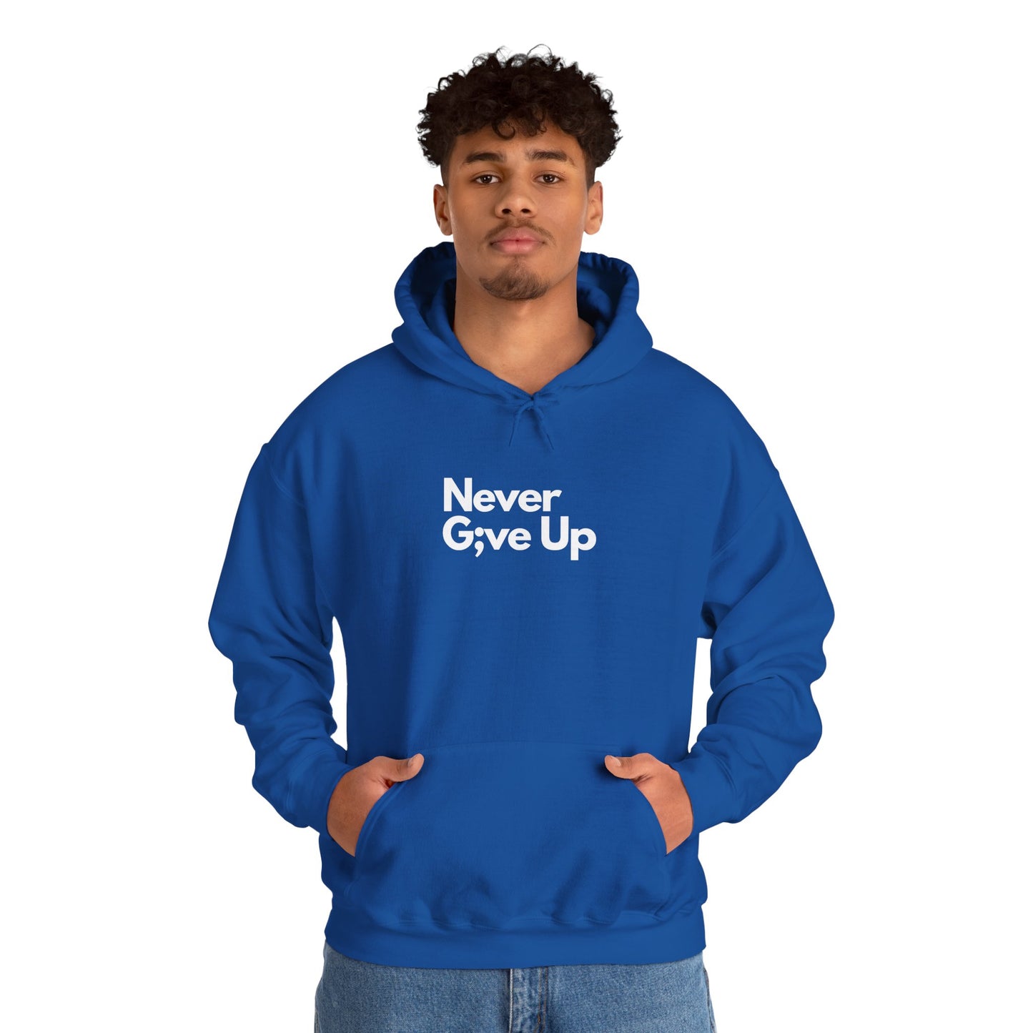 Never G;ve Up Men's Hoodie