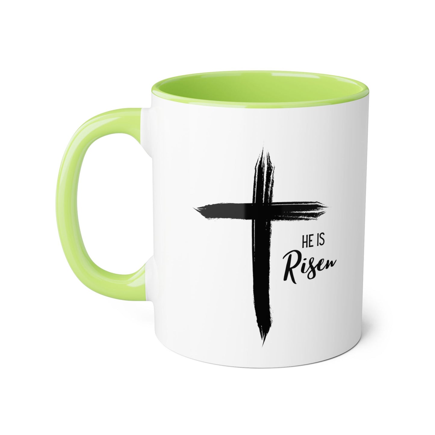 Cross 'He is Risen' 2 Tone Mug