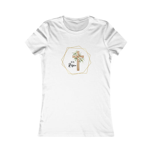 "He Is Risen" Floral Women's T-Shirt