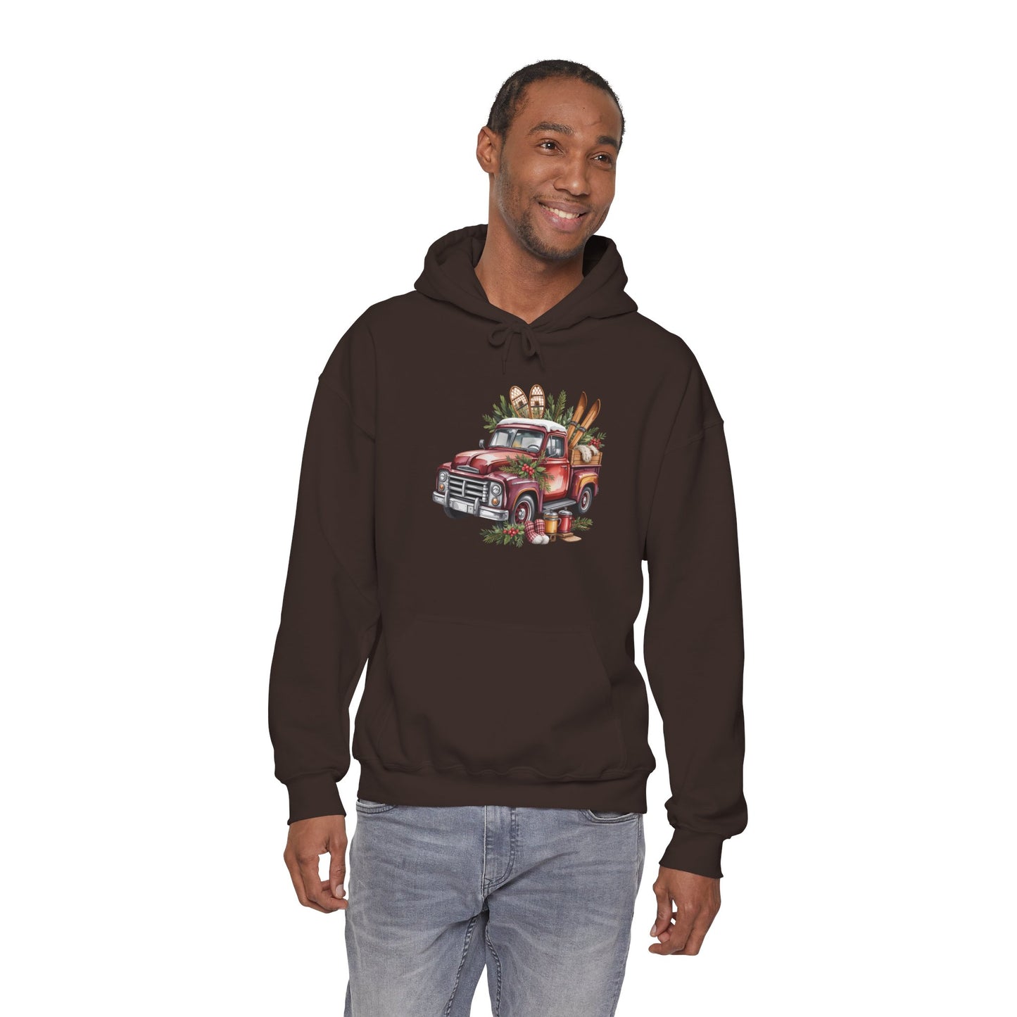 Retro Holiday Truck Hoodie