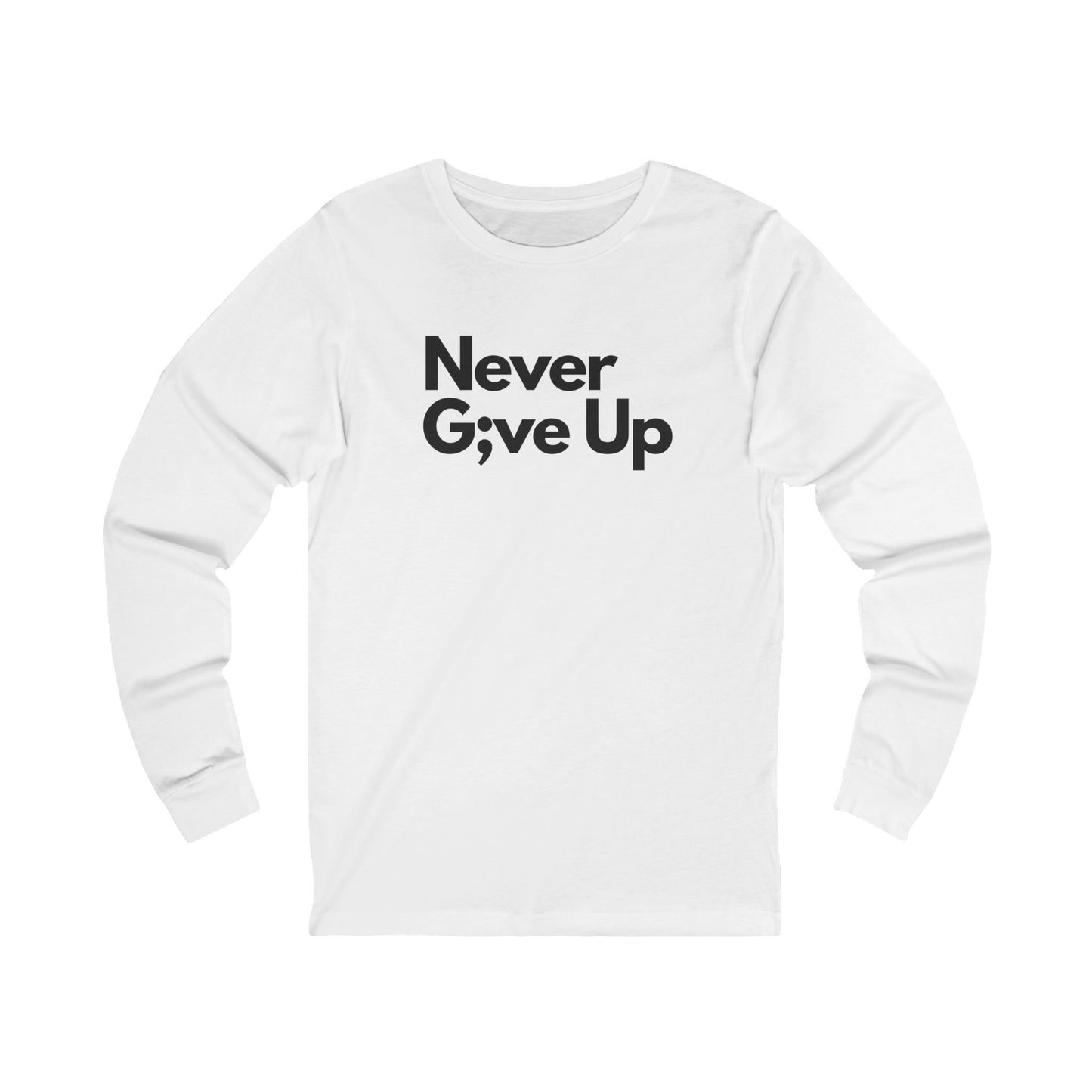 Never Give Up Men's Long Sleeve