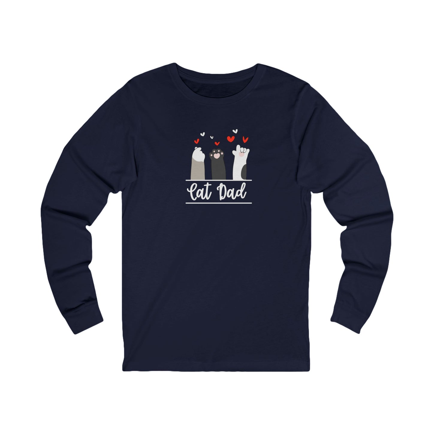 Cat Dad Men's Long Sleeve