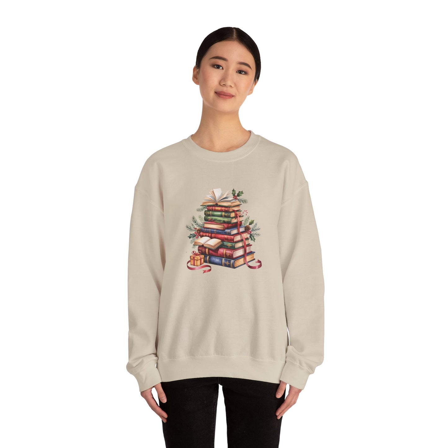 Booklover Holiday Women's Crewneck
