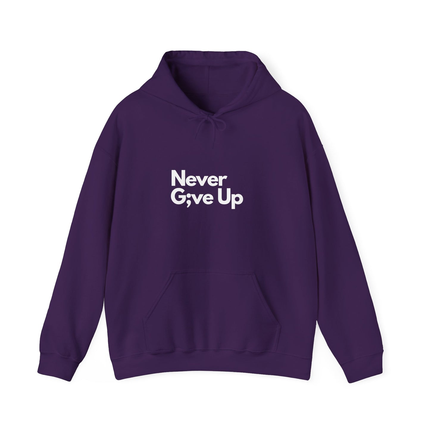 Never G;ve Up Men's Hoodie