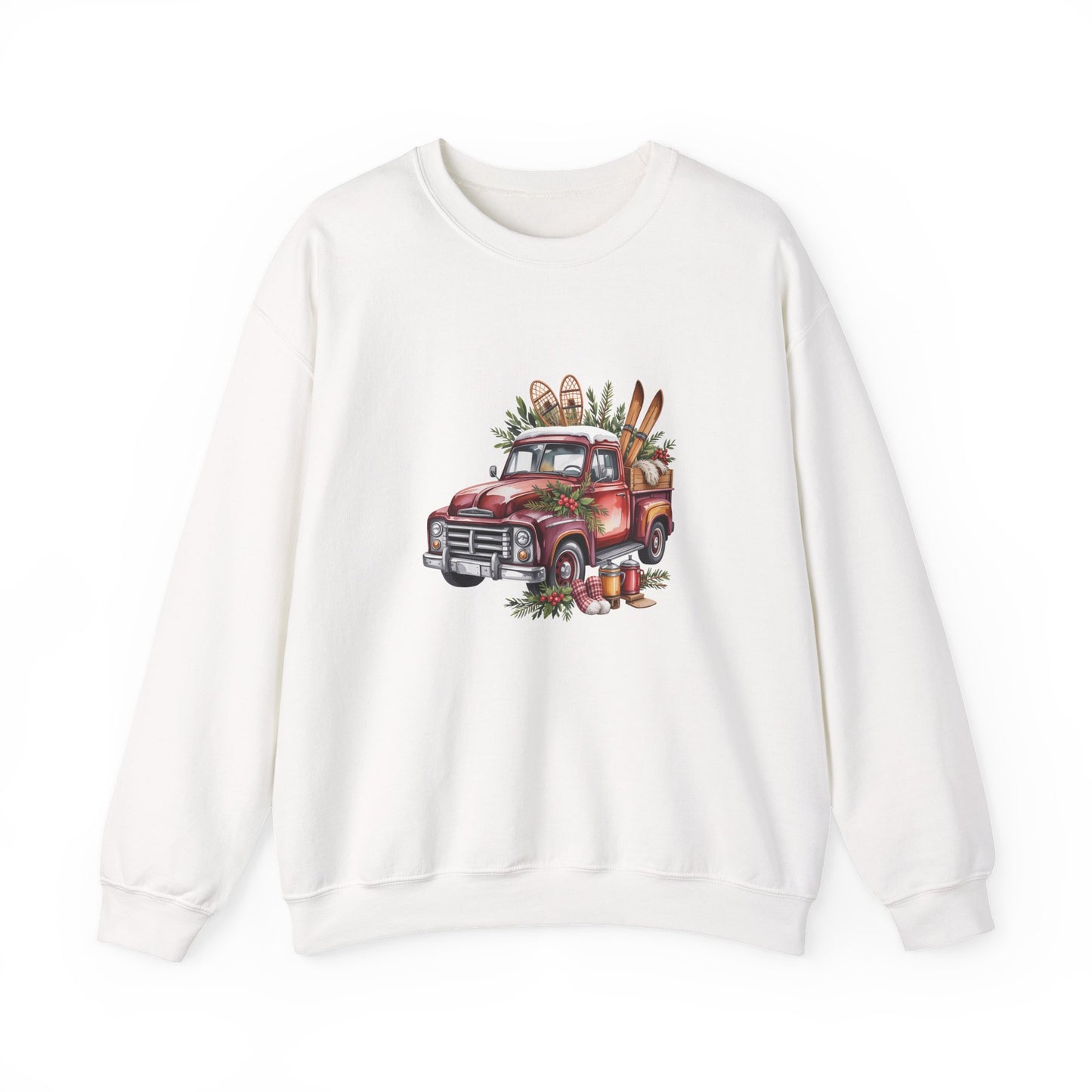 Retro Holiday Truck Women's Crewneck