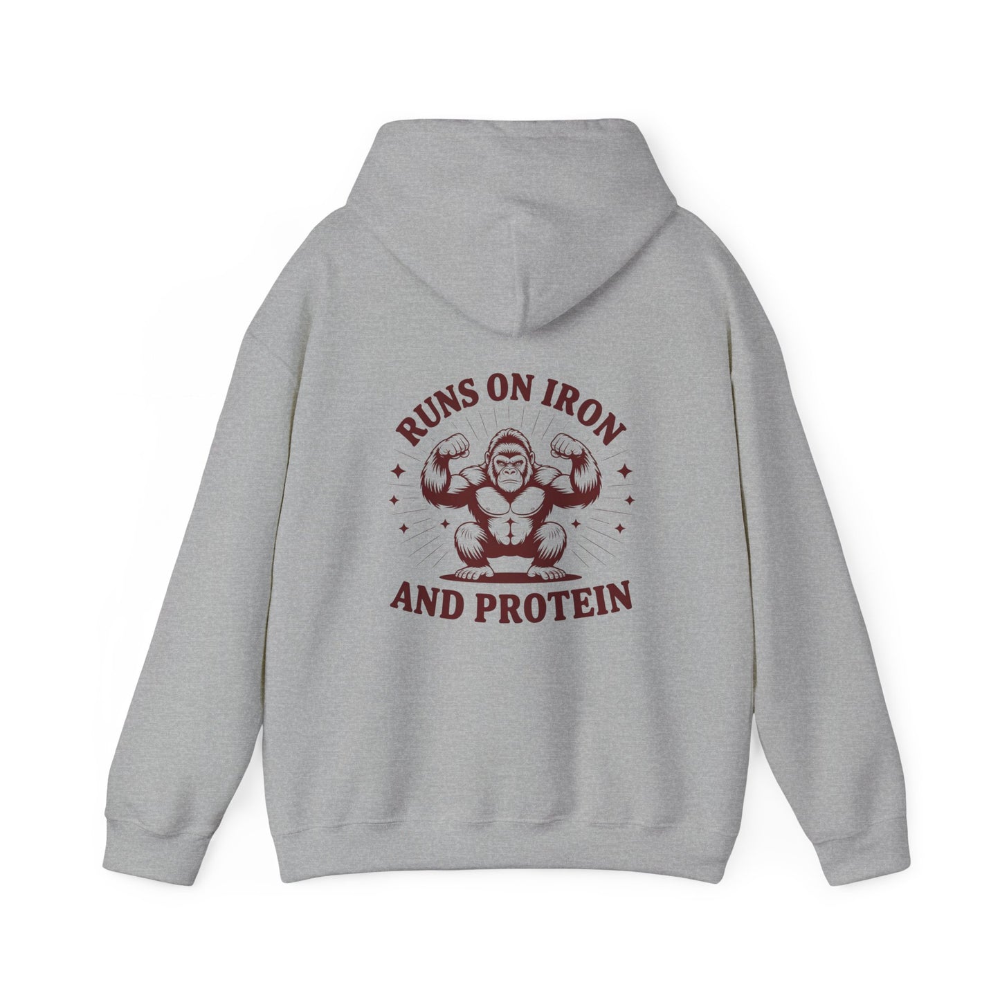 Runs on Iron and Protein Hoodie