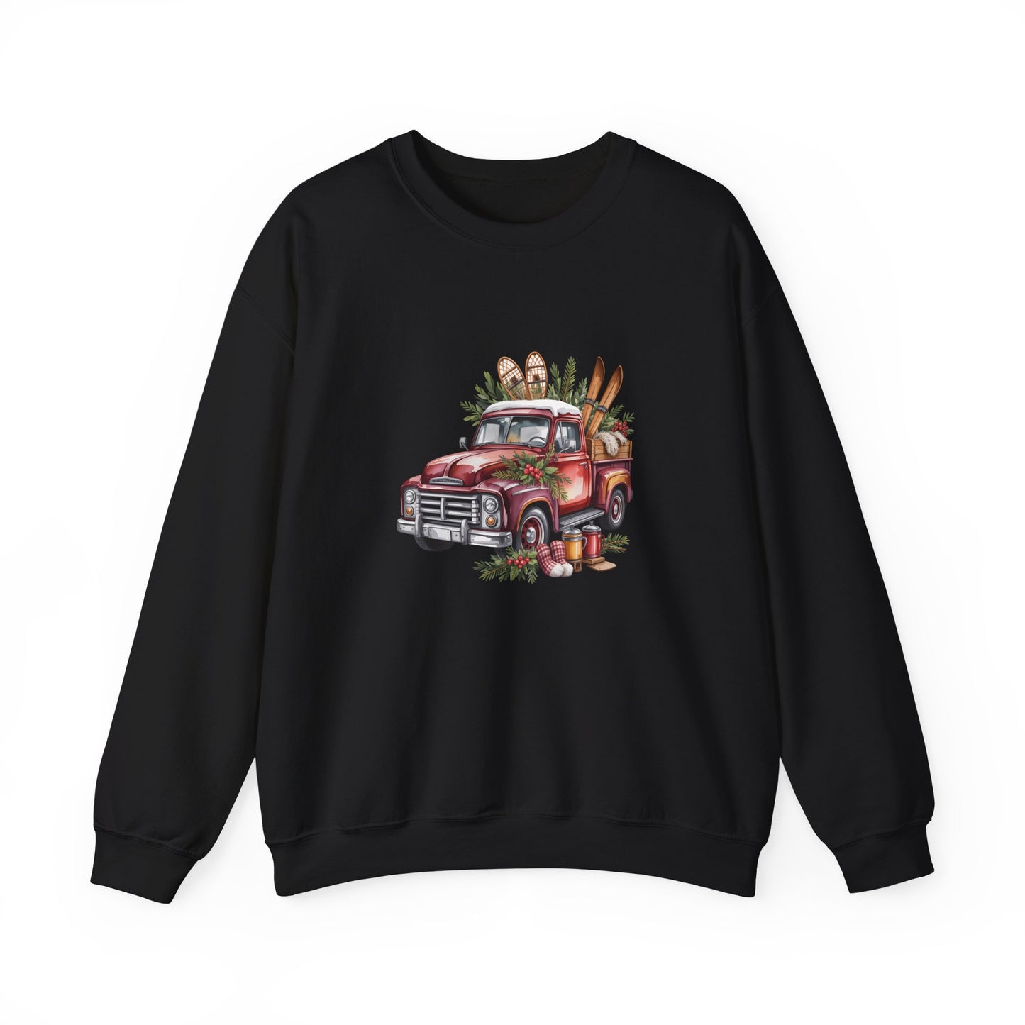 Retro Holiday Truck Women's Crewneck