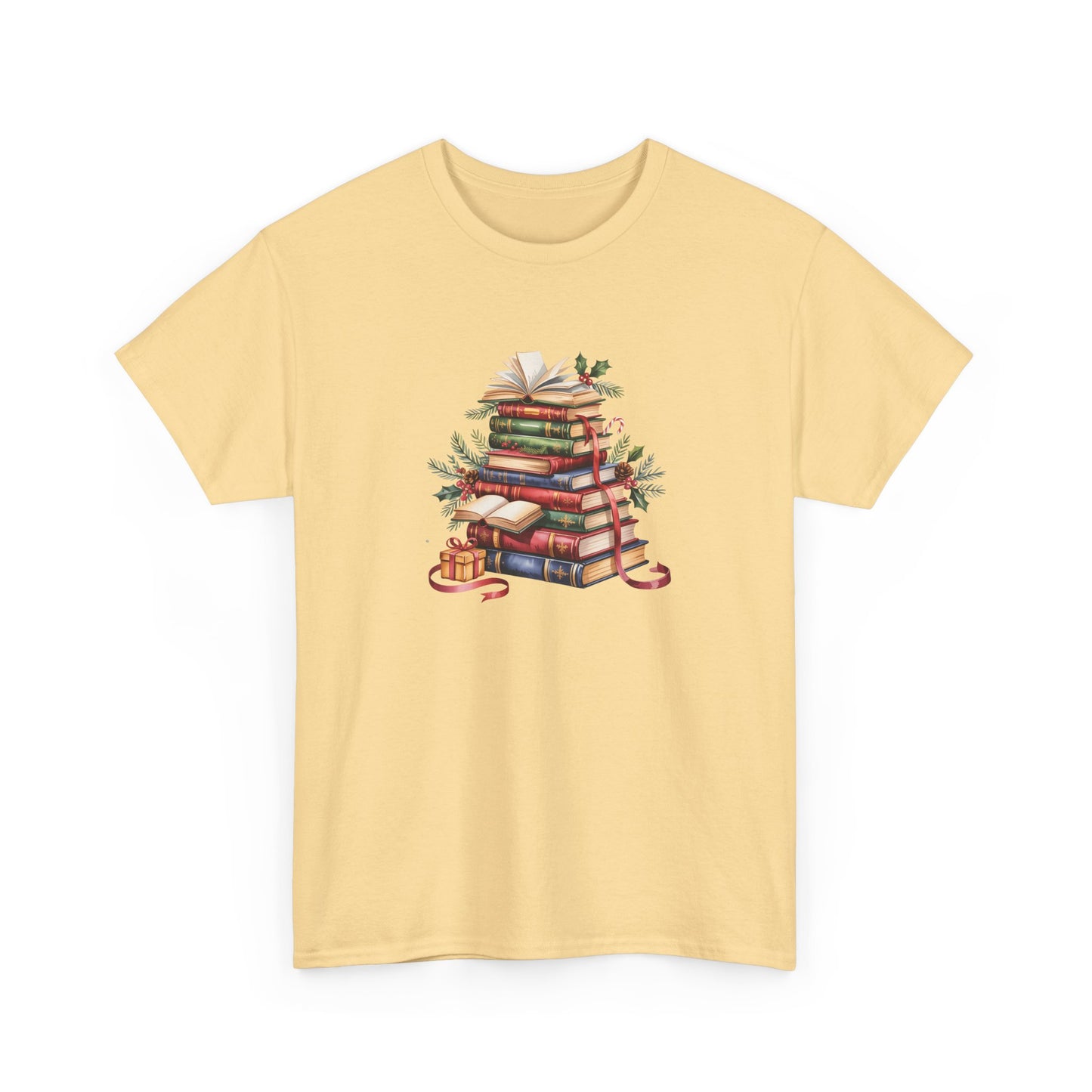 Vintage Booklover Holiday T-Shirt