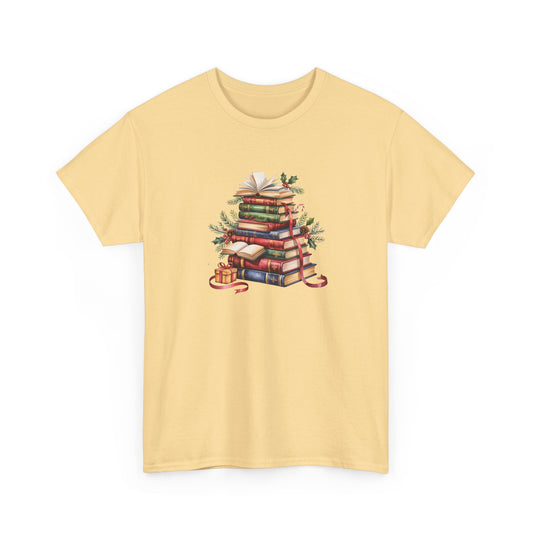 Vintage Booklover Holiday T-Shirt