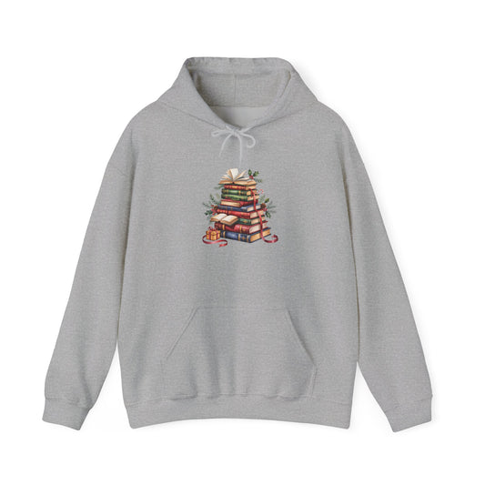 Vintage Booklover Holiday Hoodie