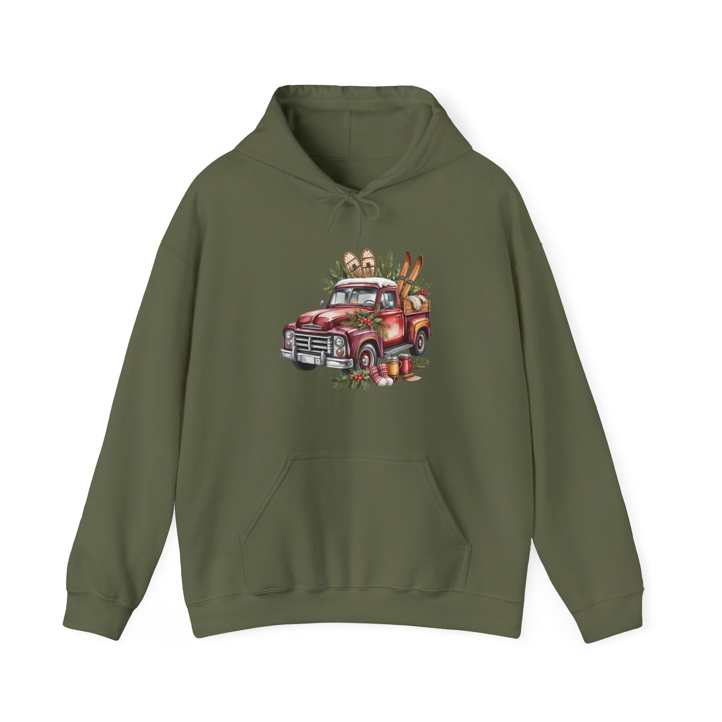 Retro Holiday Truck Hoodie