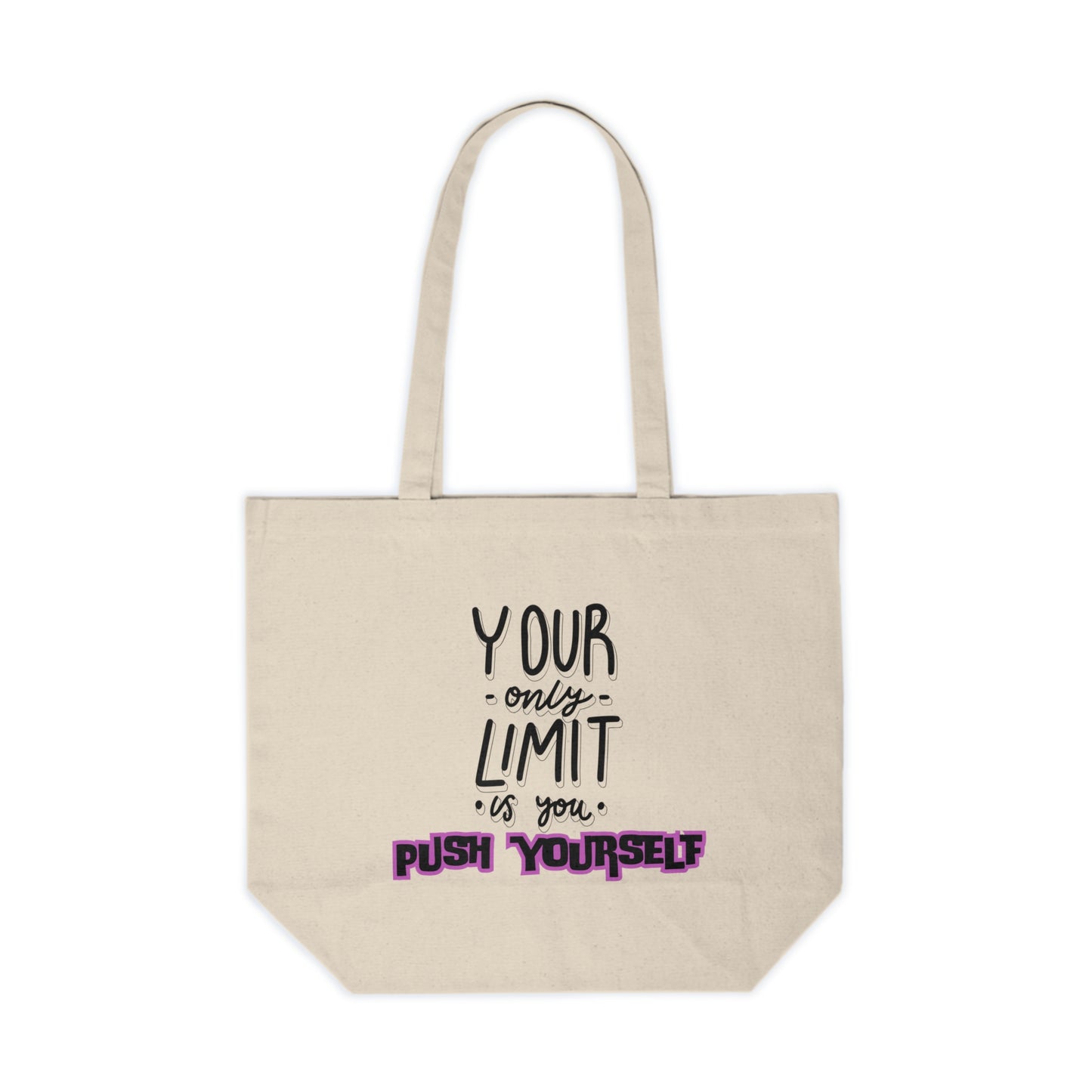 Push Yourself Canvas Bag