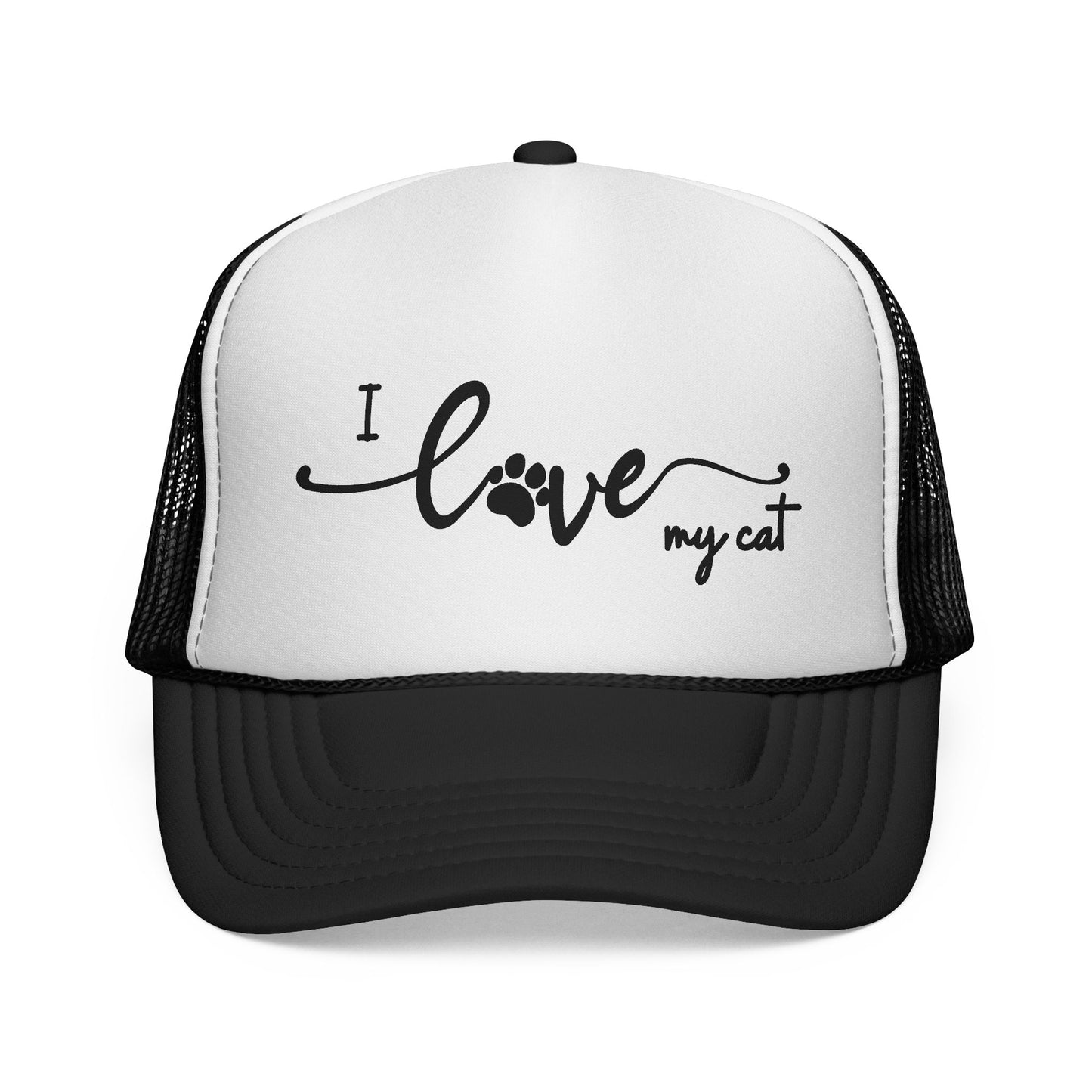 I Love My Cat Trucker Hat
